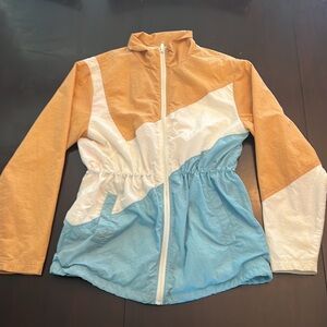 Urban Outfitters White Blue and Yellow jacket